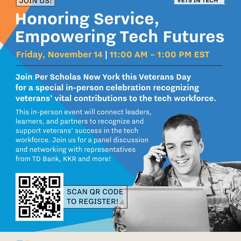 Cover Image for Per Scholas Vets in Tech Event Hosted by TD Bank