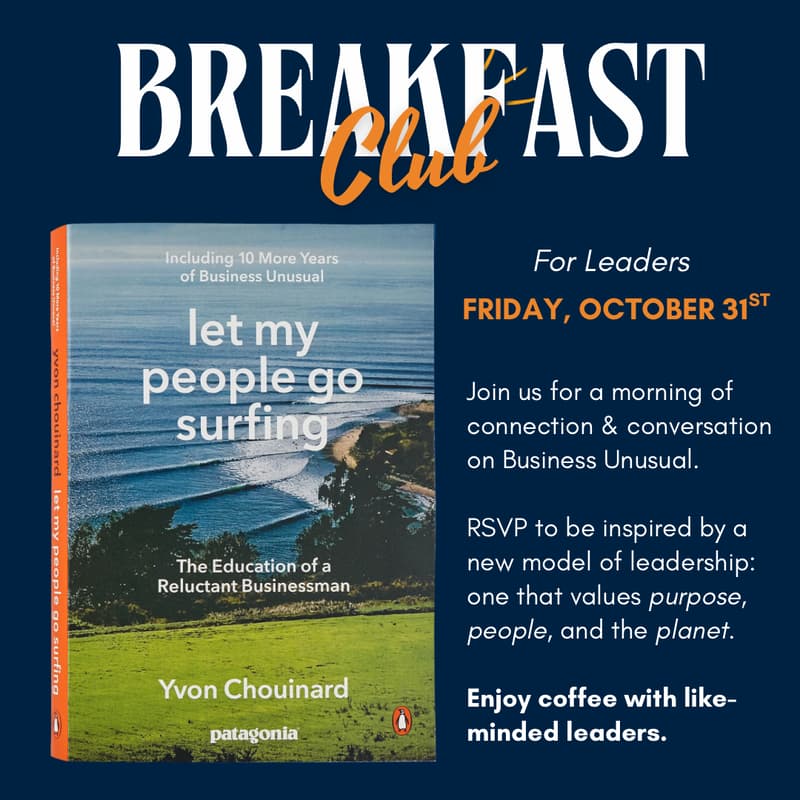 Cover Image for Business Unusual: Leadership Lessons from Patagonia. Breakfast Club Edition II