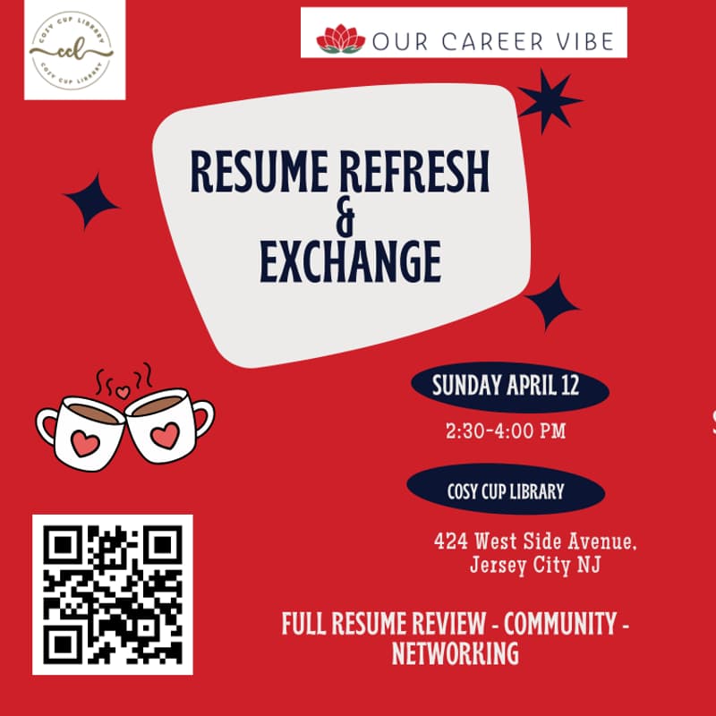 Cover Image for Resume Refresh & Exchange: Our Career Vibe x Cosy Cup Library