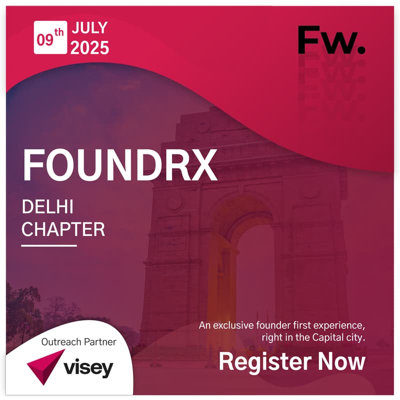 Cover Image for FoundrX Delhi Meetup