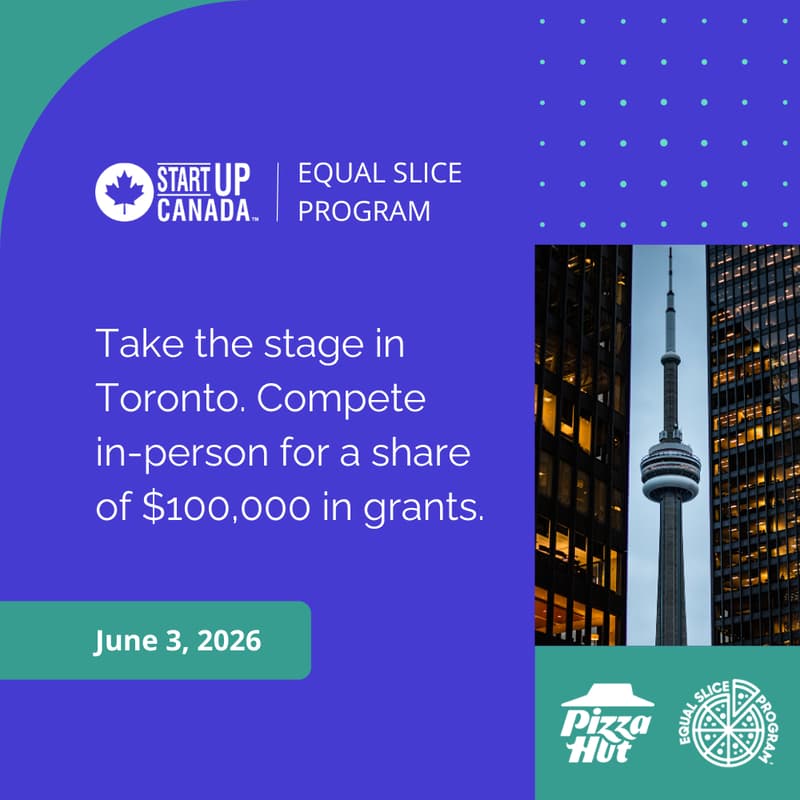 Cover Image for In Person Pitch Competition | Startup Canada Equal Slice 2026