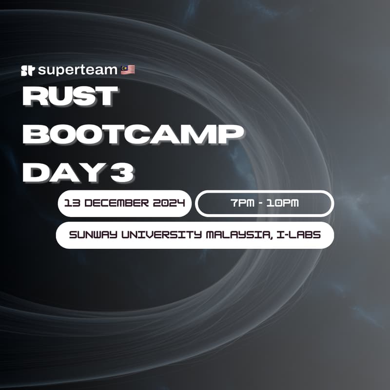 Cover Image for Rust Bootcamp Day 3
