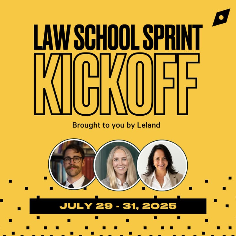 Cover Image for Law School Sprint (July 29-31) Kickoff