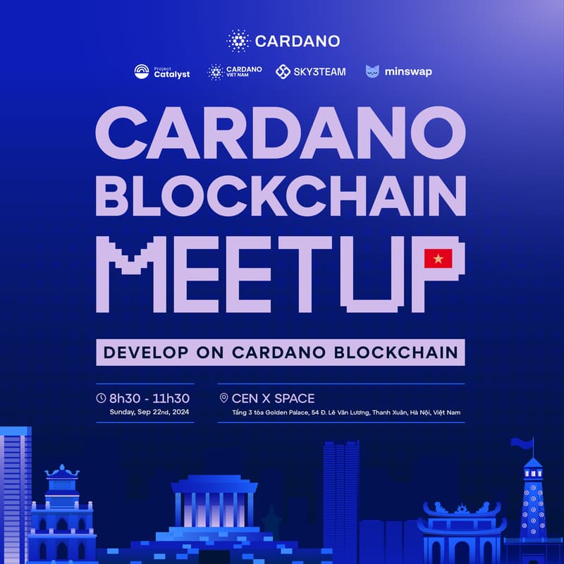 Ảnh bìa cho Cardano Blockchain Meetup Special- Ha Noi, Viet Nam