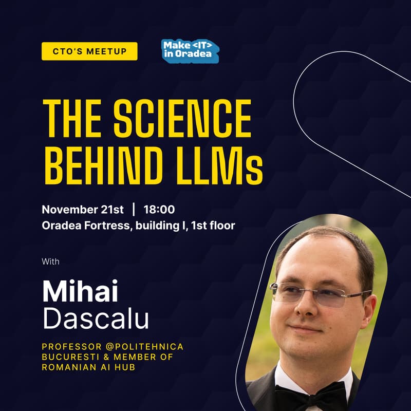 Cover Image for CTO's Meetup II: The Science Behind LLMs