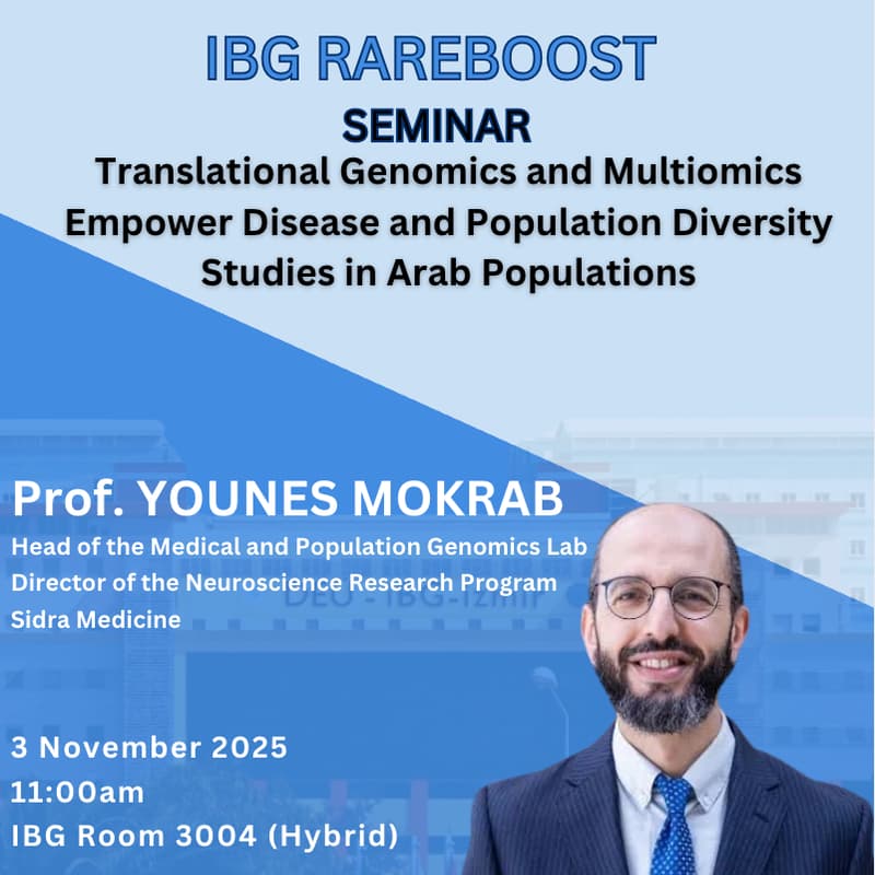 Cover Image for 'Translational genomics and multiomics empower disease and population diversity studies in Arab Populations' by Prof. Younes Mokrab
