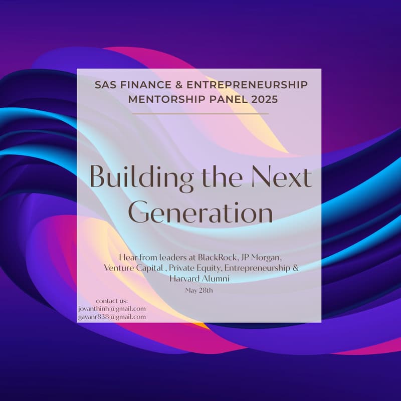Cover Image for SAS Finance Mentorship Panel 2025