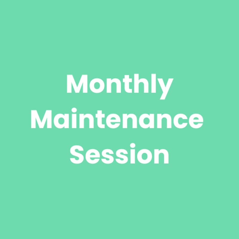 Cover Image for Monthly Maintenance Session: March