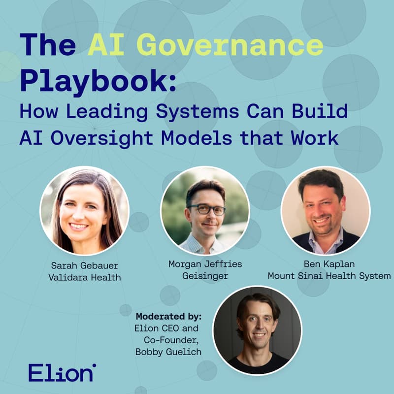Cover Image for The AI Governance Playbook: How leading health systems build AI oversight models that work