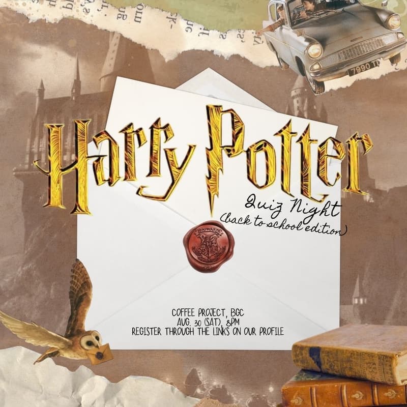 Cover Image for Harry Potter Quiz Night (Friday, August 30 | 8PM)