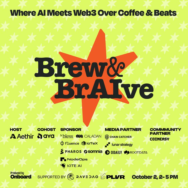 Cover Image for Brew & BrAIve: Where AI Meets Web3 Over Coffee & Beats @Token2049 Singapore