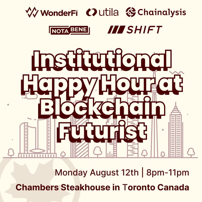 Cover Image for Institutional Happy Hour &  Networking Event at Blockchain Futurist
