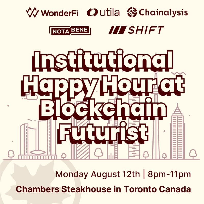 Cover Image for Institutional Happy Hour &  Networking Event at Blockchain Futurist