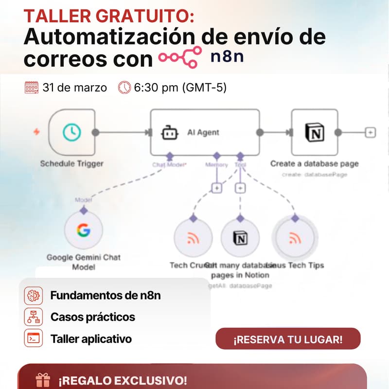 Foto de portada de Webinar Automatización de Procesos con n8n