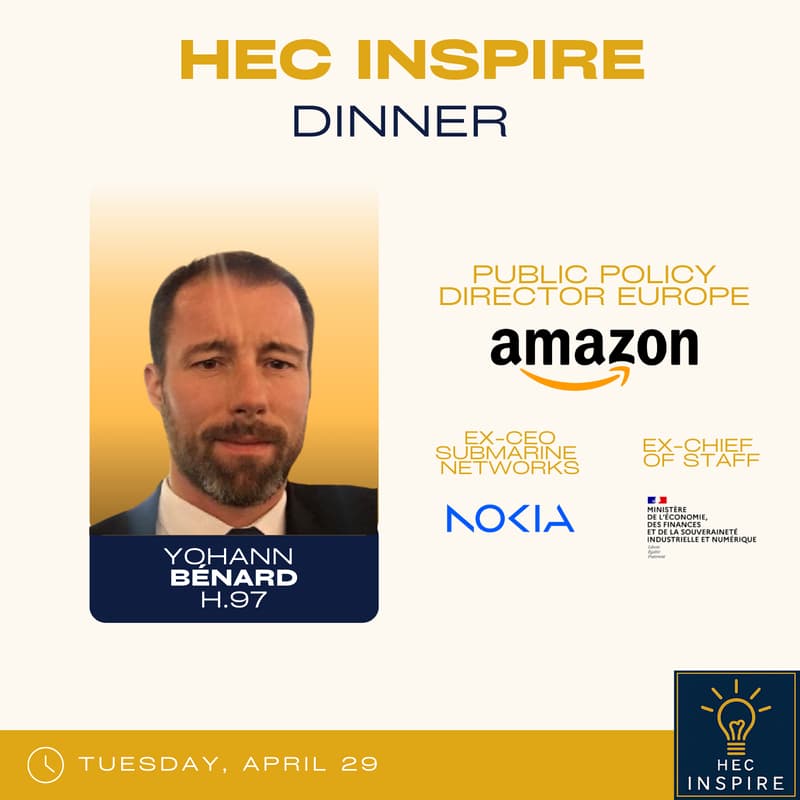 Image de couverture pour Dinner with Yohann Bénard (Amazon)