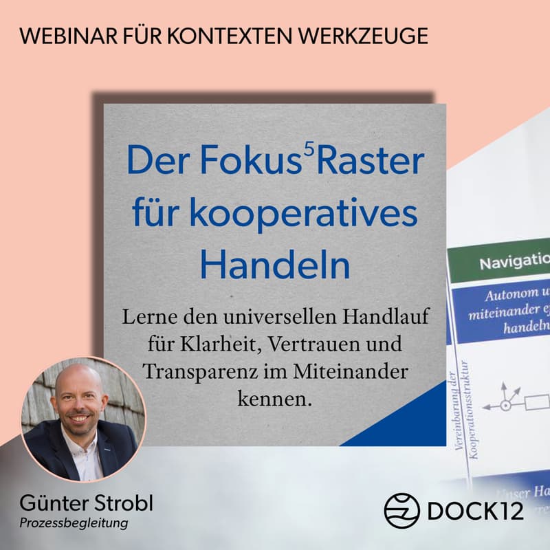 Cover Image for 30' Info-Webinar: Der Fokus5Raster für kooperatives Handeln