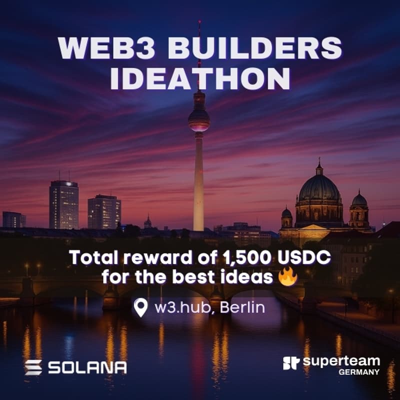 Cover Image for Accelerate Berlin - Solana Ideathon