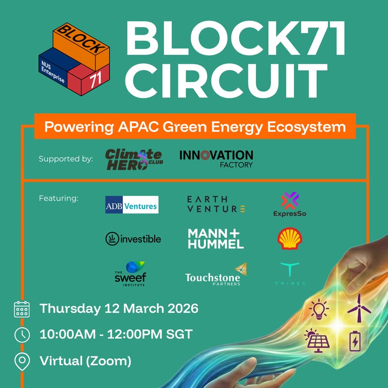 Cover Image for BLOCK71 Circuit: Powering the APAC Green Energy Ecosystem