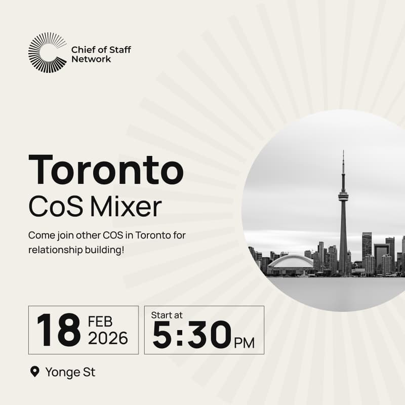 Cover Image for Toronto Chief of Staff Mixer (Wed Feb 18)