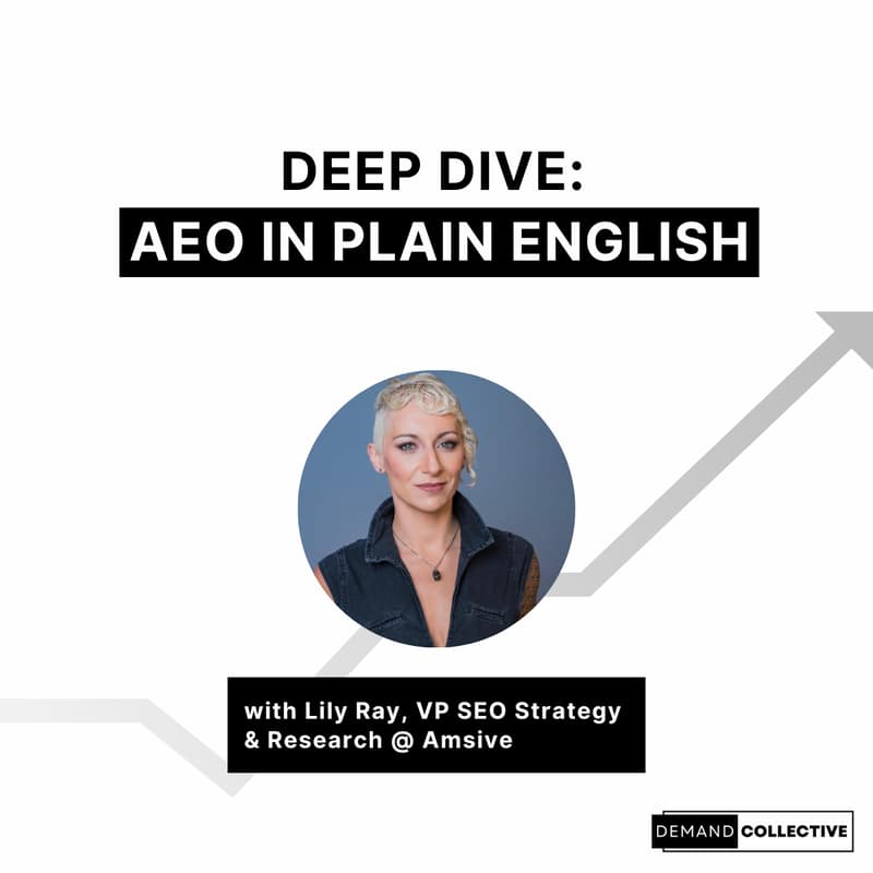 Cover Image for AEO in Plain English w. Lily Ray (VP, SEO Strategy & Research @ Amsive)