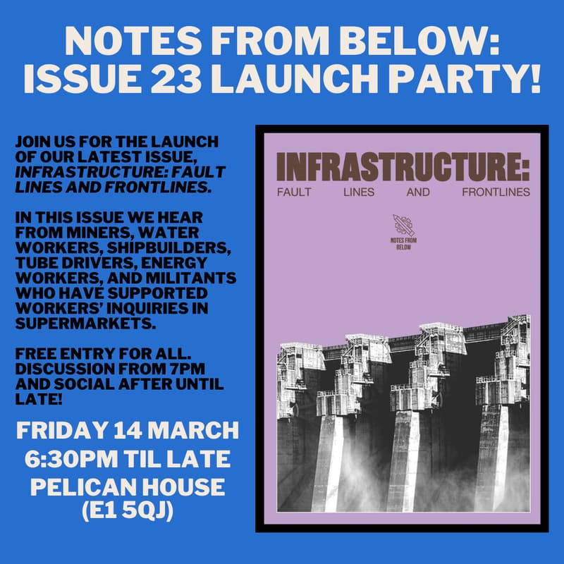 Cover Image for Notes from Below - Issue 23 Launch Party (London)