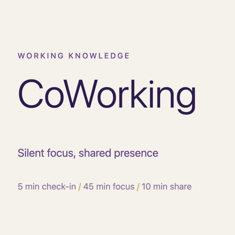 Cover Image for Tana Working Knowledge CoWorking session