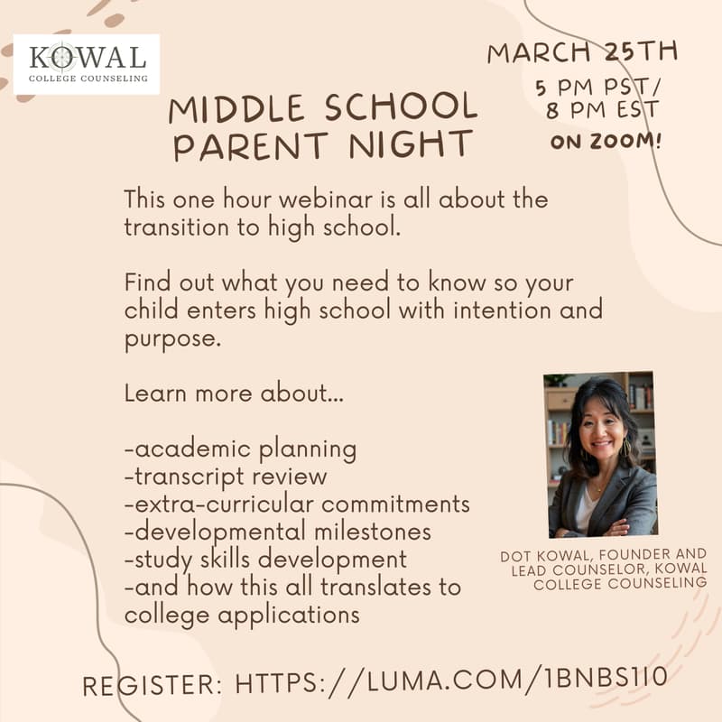 Cover Image for Middle School Parent Night: Everything you need to know about high school!