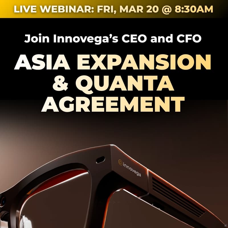 Cover Image for Innovega Live: Asia Expansion, Quanta Partnership & The Future of Aging Care