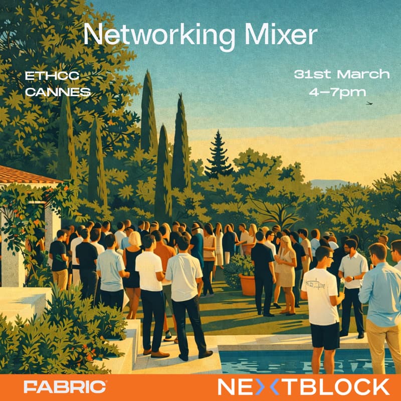 Cover Image for ETHCC Networking Mixer by Fabric Ventures & NextBlock