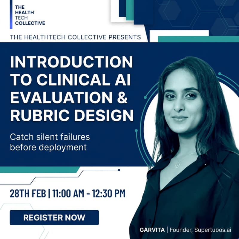 Cover Image for THC Community connect | Introduction to Clinical AI Evaluation & Rubric Design