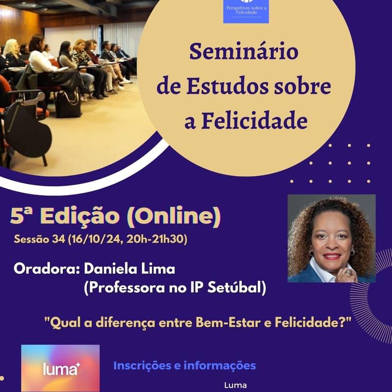 Imagem de capa para 34º Seminário Online de Estudos sobre a Felicidade