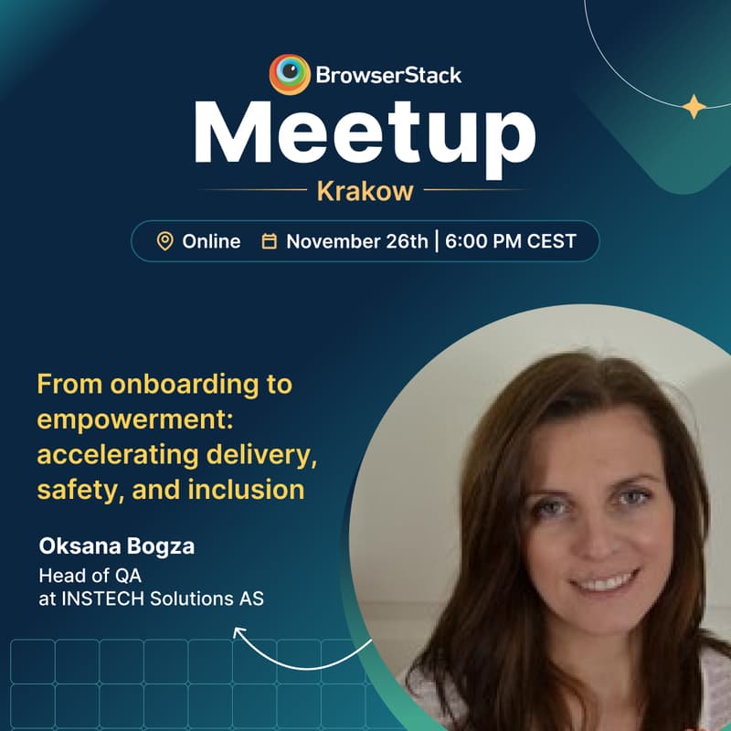 Cover Image for BrowserStack Krakow Online Meetup