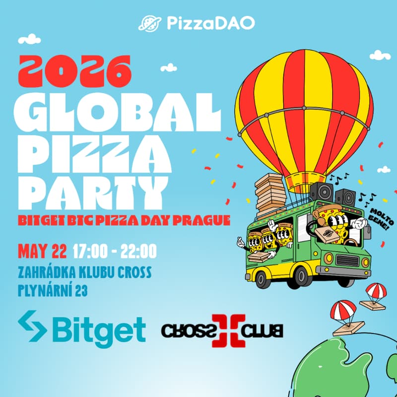 Cover Image for GLOBAL PIZZA PARTY - BITGET BTC PIZZA DAY PRAGUE