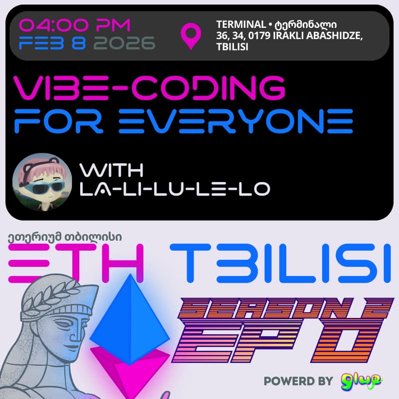Cover Image for Vibe-coding for everyone | ETHTbilisi 2.0