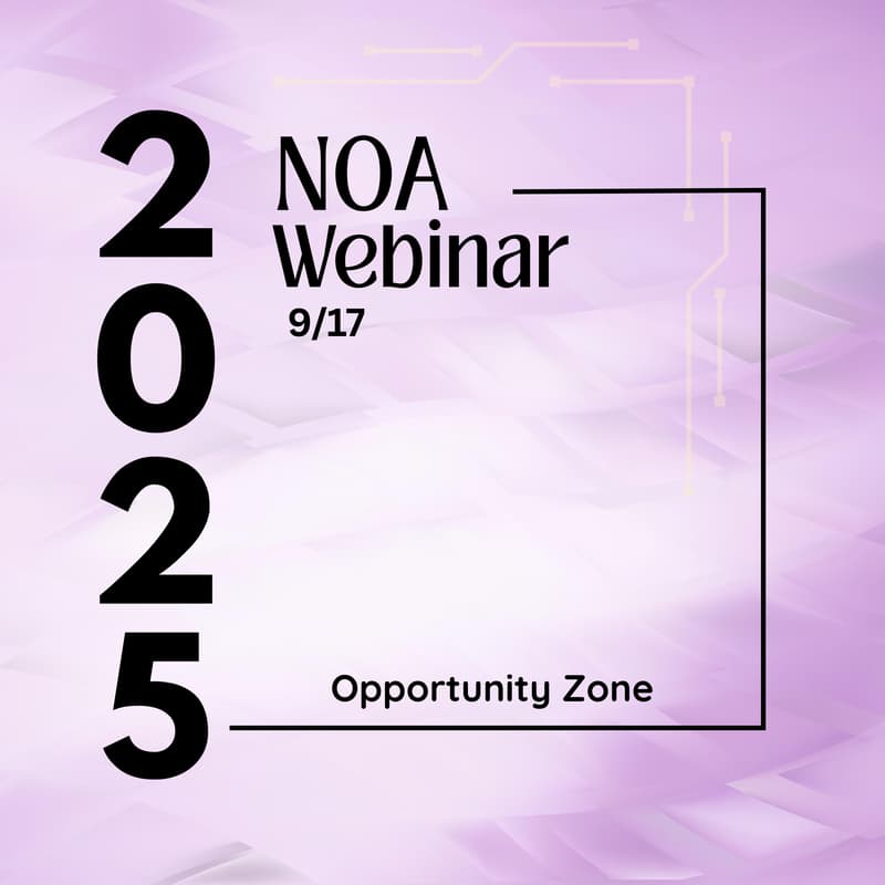 Cover Image for NOA Webinar: Opportunity Zone 1
