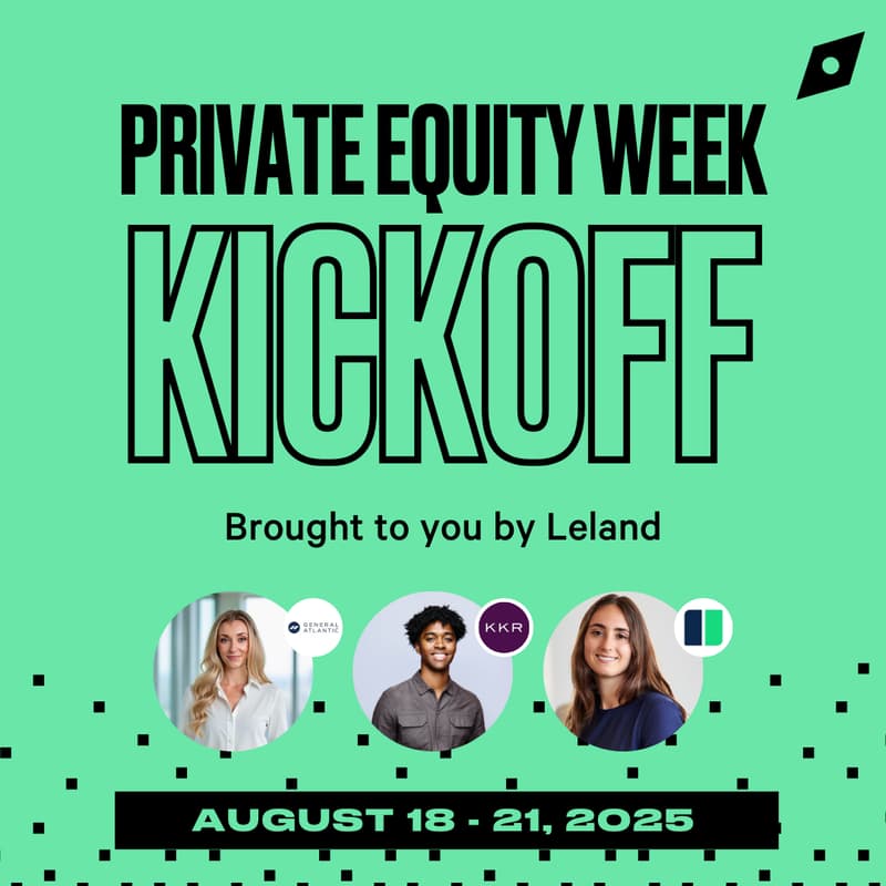 Cover Image for Private Equity Week (August 18-21) Kickoff