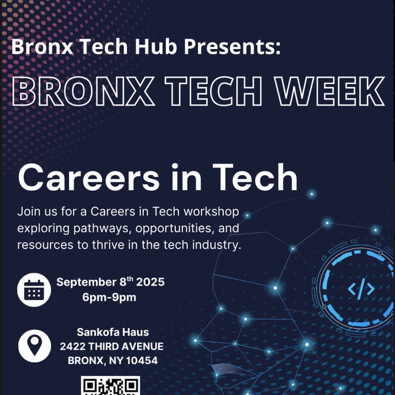 Cover Image for Bronx Tech Week Day 1: Careers in Tech