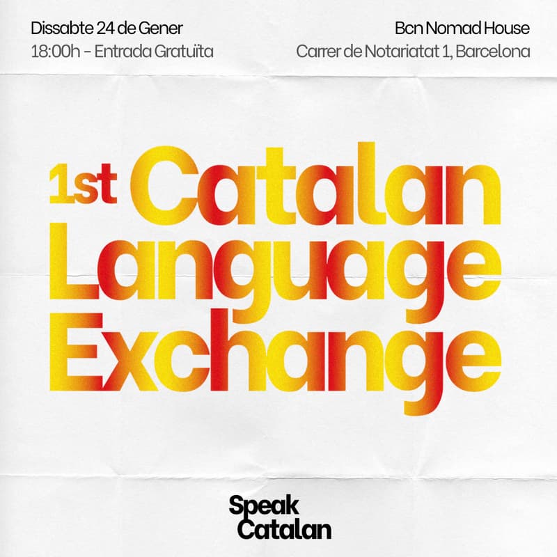 Cover Image for 1st Catalan Language Exchange (FREE) — by SpeakCatalan