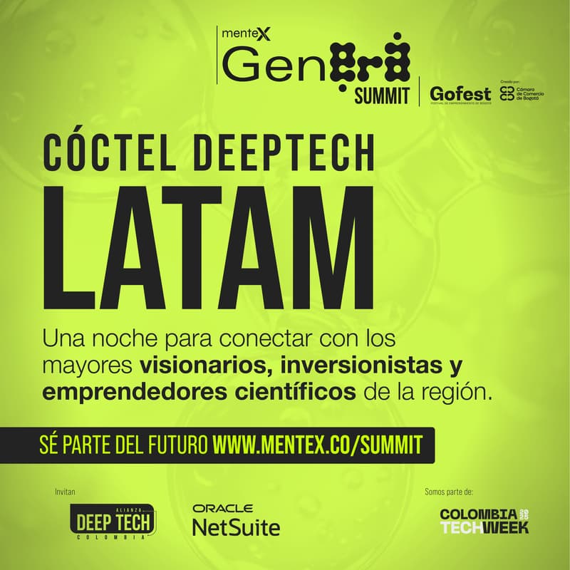 Cover Image for Cóctel DeepTech Latam by Alianza DeepTech Colombia y Oracle NetSuite