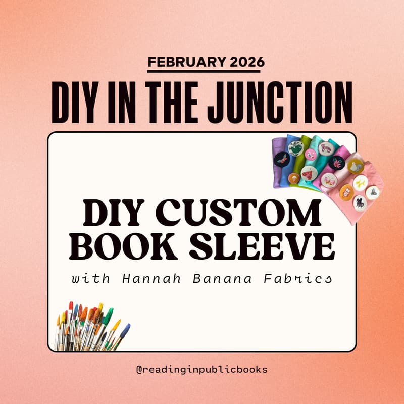Foto de portada de DIY Custom Book Sleeve Workshop w/ Hannah Banana Fabrics