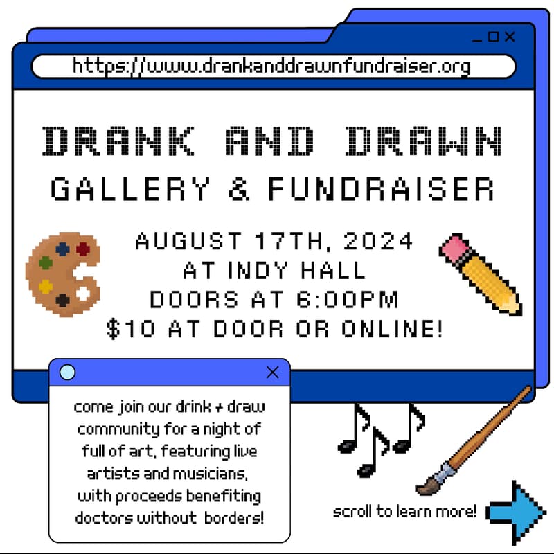 Cover Image for Drank & Drawn Gallery & Fundraiser