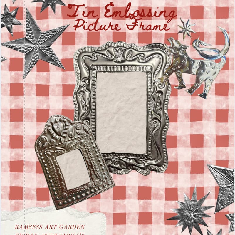 Cover Image for Makers & Mocktails: Tin Embossing Picture Frame