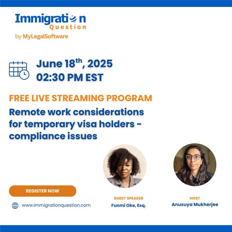 Cover Image for Remote Work Considerations for Temporary Visa Holders – Compliance Issues