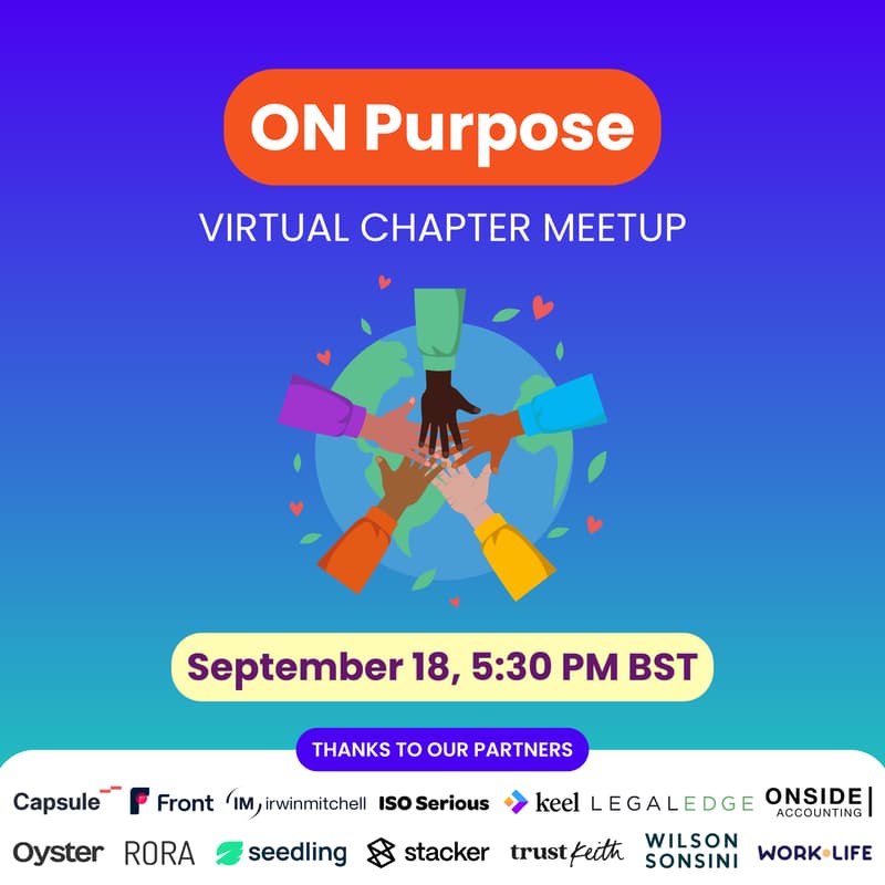 Cover Image for ON Purpose: For-impact chapter launch event