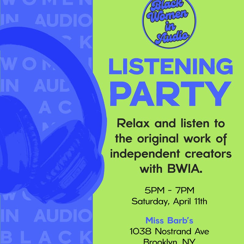 Cover Image for Black Women in Audio's Second Annual Listening Party
