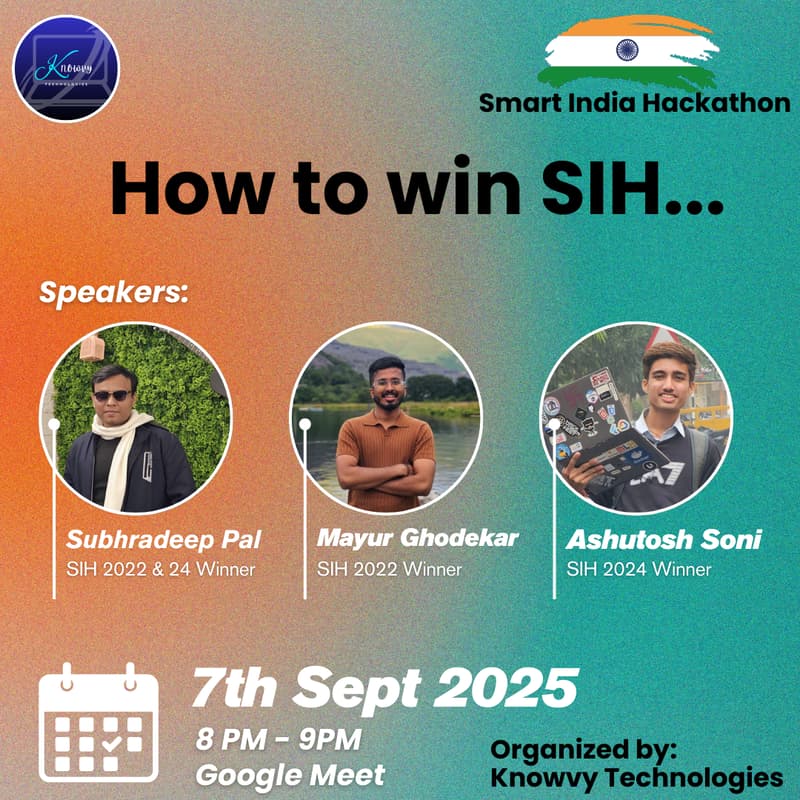 Cover Image for SIH Guidance Session