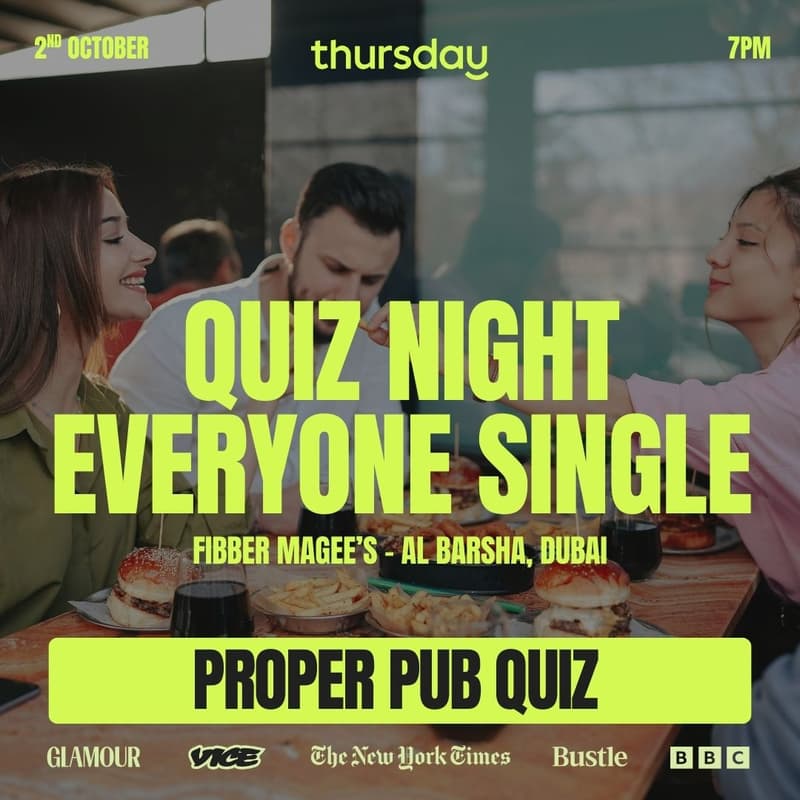 Cover Image for THURSDAY QUIZ NIGHT  | FIBBER MAGEE'S | AL BARSHA