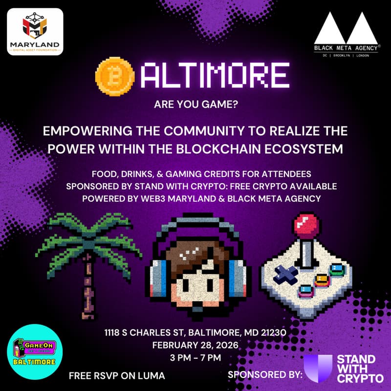 Cover Image for Game On: Pop-Up Networking Event For Blockchain New Comers & Enthusiasts (Free Community Event)