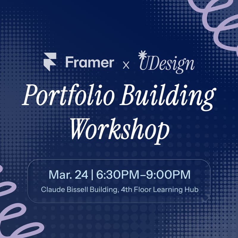 Cover Image for Portfolio Building Workshop with Framer