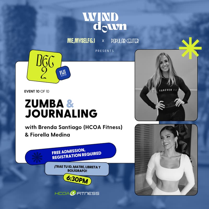 Cover Image for WIND-DOWN: Zumba & Journaling by Brenda Santiago & Fiorella Medina
